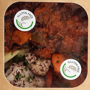 Gluten Free labelled food box